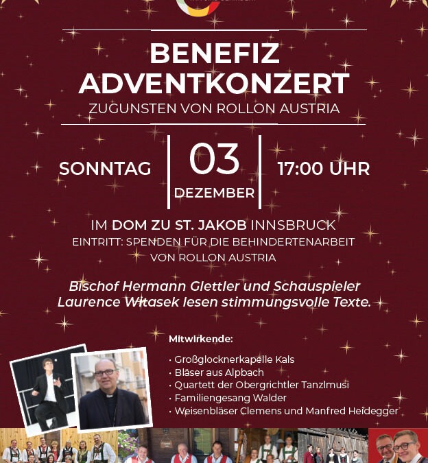 Benifiz-Adventkonzert 3.12.2023 im Dom zu St. Jakob Innsbruck